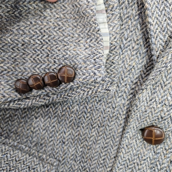 Vintage Van Julian Men's Wool Blazer Sport Coat Multi Colored Weave - Picture 4 of 11